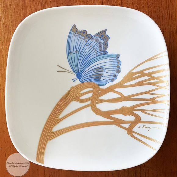 Rosenthal Germany Plate Alain Le Foll Butterfly Studio Linie - Picture 2 of 7